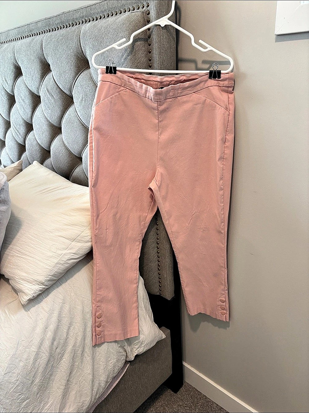 Tribal 8595T-2485 Ankle Pants in Pink Waist 16